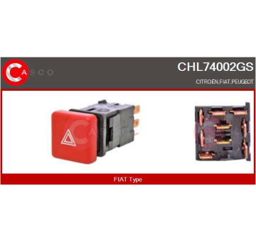 Drżiak uhlíkov CASCO CBH10123AS