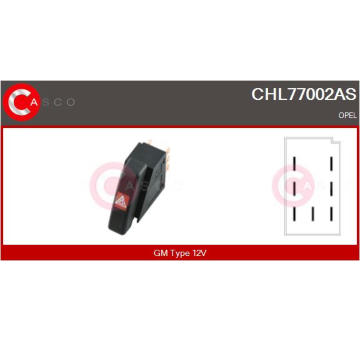 Vypinac vystraznych blikacu CASCO CHL77002AS