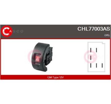 Vypínač výstrażných smeroviek CASCO CHL77003AS