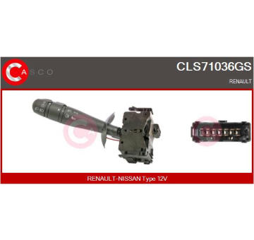 Spínač, zvedací zařízení oken CASCO CWR72073GS