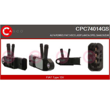 Měnič tlaku, výfukový systém CASCO CPC74014GS