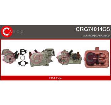 Chladič, recirkulace spalin CASCO CRG74014GS