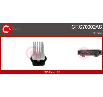 Odpor, vnitřní tlakový ventilátor CASCO CRS70002AS