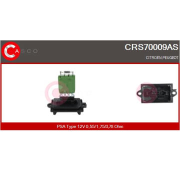 Odpor, vnitřní tlakový ventilátor CASCO CRS70009AS