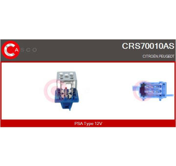 Odpor, vnitřní tlakový ventilátor CASCO CRS70010AS