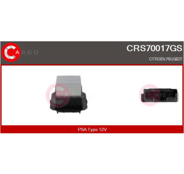Odpor, vnitřní tlakový ventilátor CASCO CRS70017GS