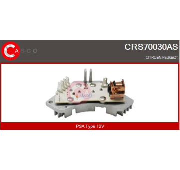 Odpor, vnitřní tlakový ventilátor CASCO CRS70030AS