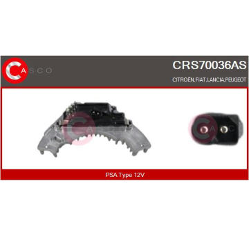 Odpor, vnitřní tlakový ventilátor CASCO CRS70036AS