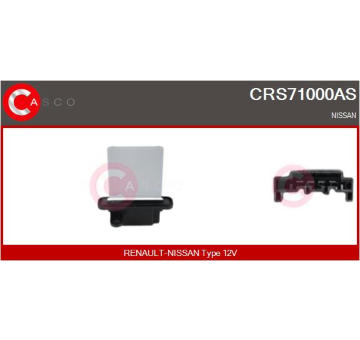 Odpor, vnitřní tlakový ventilátor CASCO CRS71000AS