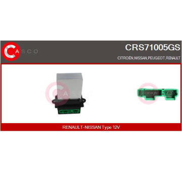 Odpor, vnitřní tlakový ventilátor CASCO CRS71005GS