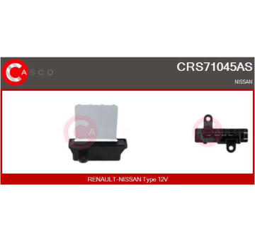 Odpor, vnitřní tlakový ventilátor CASCO CRS71045AS