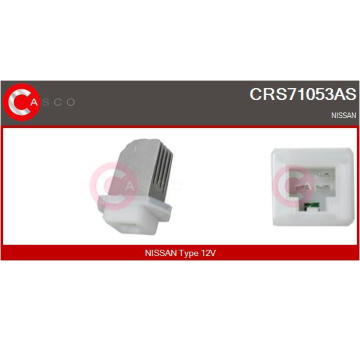 Odpor, vnitřní tlakový ventilátor CASCO CRS71053AS