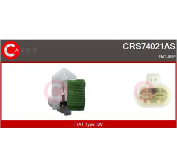 Předřazený odpor, elektromotor (ventilátor chladiče) CASCO CRS74021AS