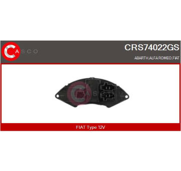 Odpor, vnitřní tlakový ventilátor CASCO CRS74022GS