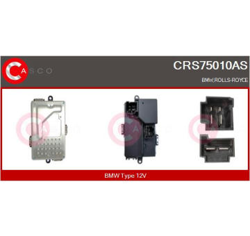 Odpor, vnitřní tlakový ventilátor CASCO CRS75010AS