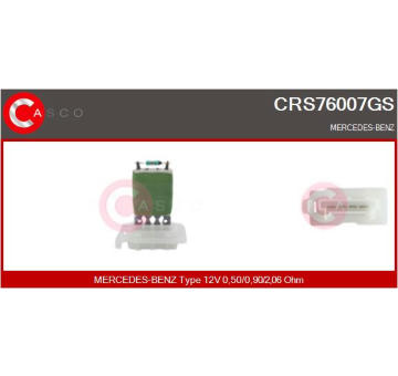 Odpor, vnitřní tlakový ventilátor CASCO CRS76007GS