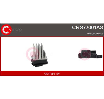 Odpor, vnitřní tlakový ventilátor CASCO CRS77001AS
