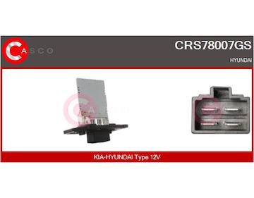 Odpor, vnitřní tlakový ventilátor CASCO CRS78007GS
