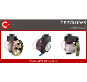 Hydraulické čerpadlo, řízení CASCO CSP70119AS