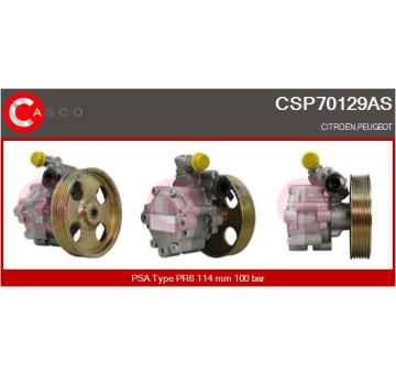 Hydraulické čerpadlo, řízení CASCO CSP70129AS