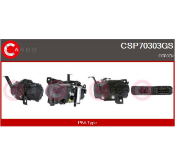 Odpor, vnitřní tlakový ventilátor CASCO CRS77001AS