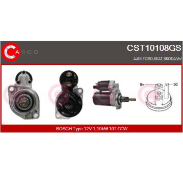 Motor stěračů CASCO CWM10300AS