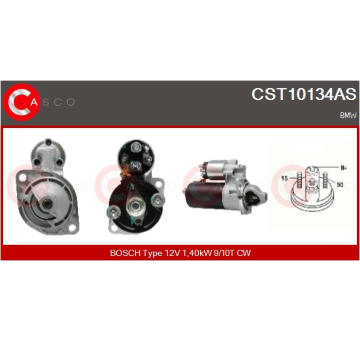 Budicí vinutí, startér CASCO CSF10036AS