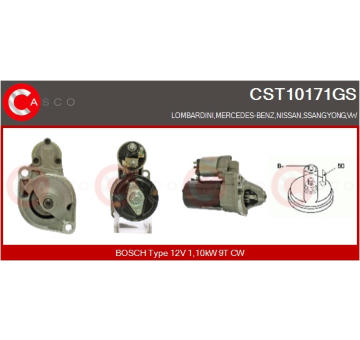 Kluzný kroużek, generátor CASCO CSL15107AS