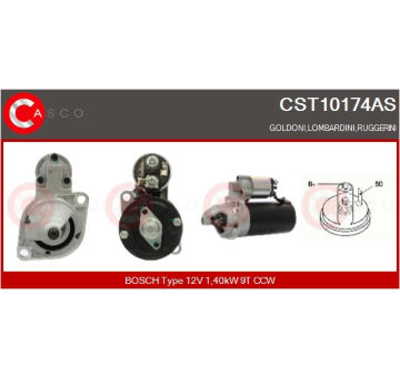 Kluzný kroużek, generátor CASCO CSL20100AS