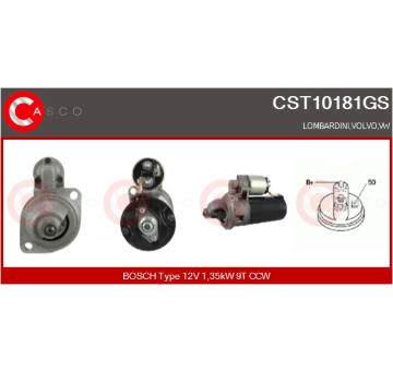 Kluzný kroużek, generátor CASCO CSL60102AS