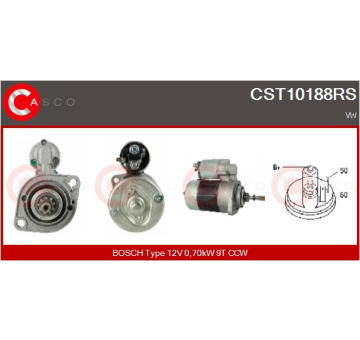 Snímač, počet otáček kol CASCO CSN75E57AS