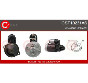 Teplotní spínač, větrák chladiče CASCO CSN76K02AS