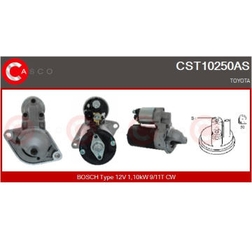 Motor stěračů CASCO CWM15334AS