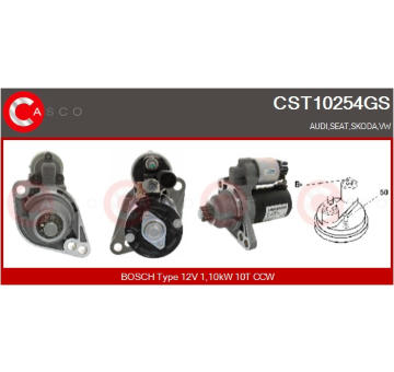 Motor stěračů CASCO CWM15339GS