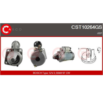 Motor stěračů CASCO CWM15353GS