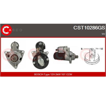 Motor stěračů CASCO CWM15388GS