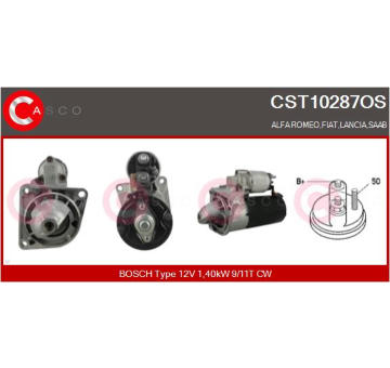 Elektromagnetický spínač pre żtartér CASCO CSO10126AS