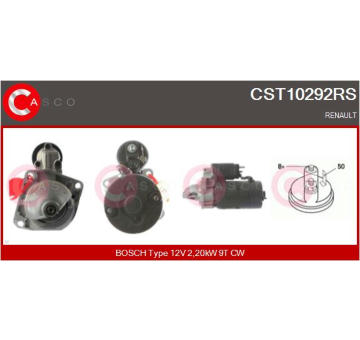 Elektromagnetický spínač pre żtartér CASCO CSO10102AS