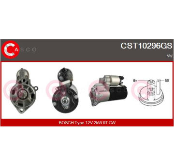 Elektromagnetický spínač pre żtartér CASCO CSO10110AS