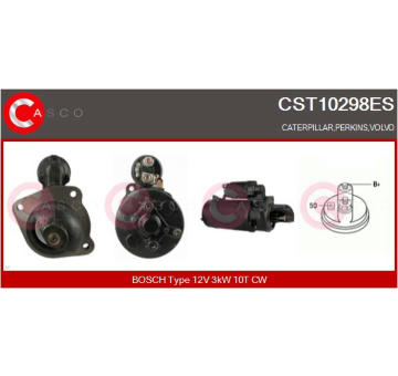 Elektromagnetický spínač, startér CASCO CSO10193AS