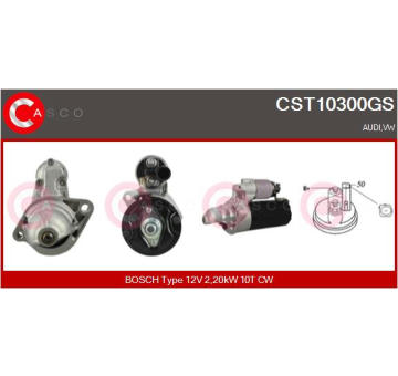 Elektromagnetický spínač pre żtartér CASCO CSO10119AS