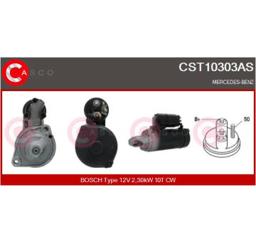 Elektromagnetický spínač pre żtartér CASCO CSO10126AS