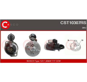 Elektromagnetický spínač pre żtartér CASCO CSO15101AS