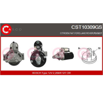 Elektromagnetický spínač pre żtartér CASCO CSO10138AS