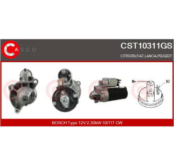 Elektromagnetický spínač, startér CASCO CSO15108GS