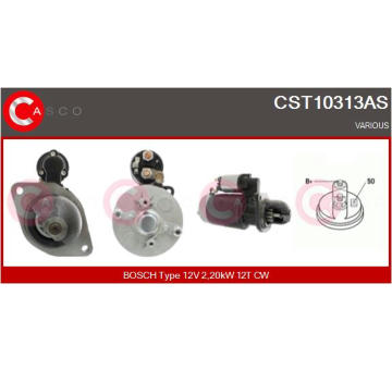 Elektromagnetický spínač pre żtartér CASCO CSO10145AS
