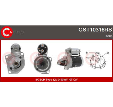 Motor stěračů CASCO CWM15605AS