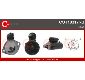 Elektromagnetický spínač pre żtartér CASCO CSO15115AS