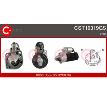 Elektromagnetický spínač pre żtartér CASCO CSO15117AS