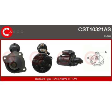 Elektromagnetický spínač pre żtartér CASCO CSO15122AS